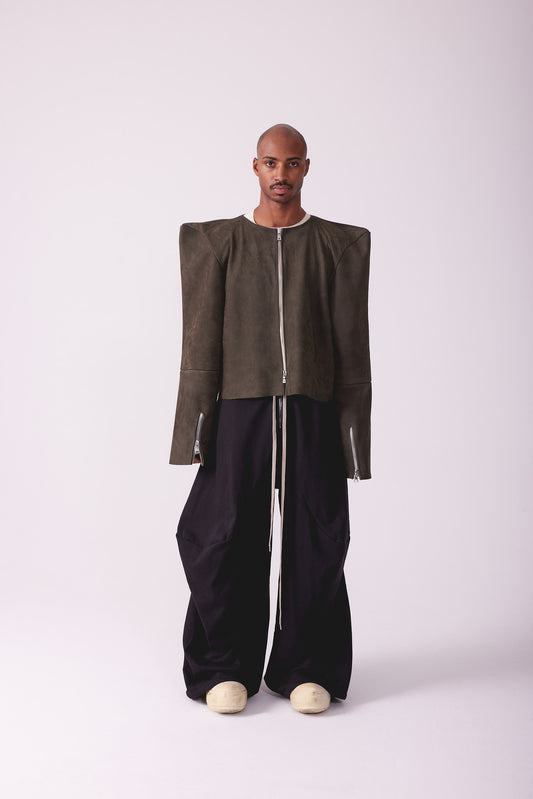 0024 BARREL LEG SWEATS BLK