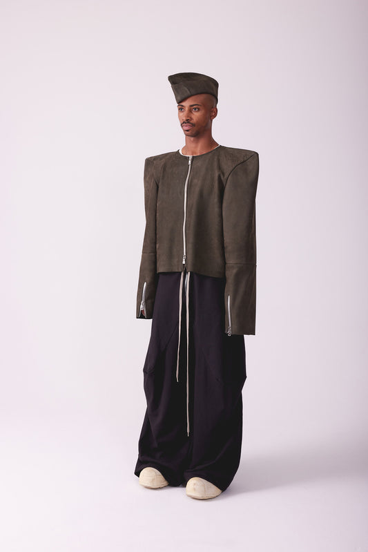 0024 BARREL LEG SWEATS BLK